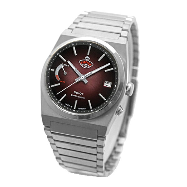 Bell Fieldの【クリーナープレゼント】 ルーラ RUHLA SPACE CONTROL スペースコントロール ソーラーウォッチ 40mm メンズ 男性用腕時計 10気圧防水 ステンレスベルト ブラウン文字盤 サファイヤガラス クォーツ 4640M-5SP【国内正規品】｜アングル2
