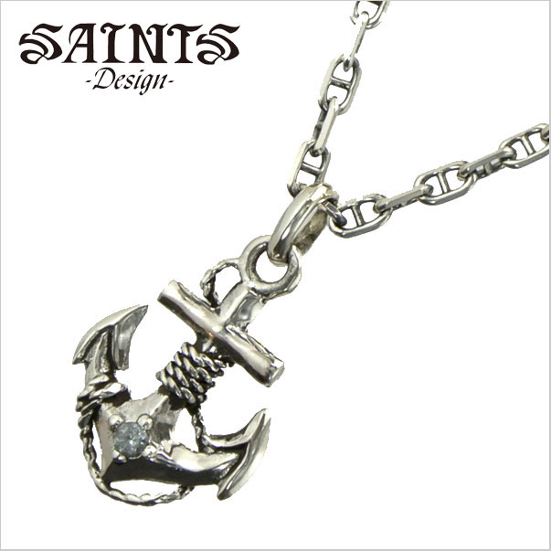 【ポリッシュクロスプレゼント】【SAINTS Design セインツ デザイン】 アンカーネックレス/ペンダント シルバー925製 セインツ SSP10-159