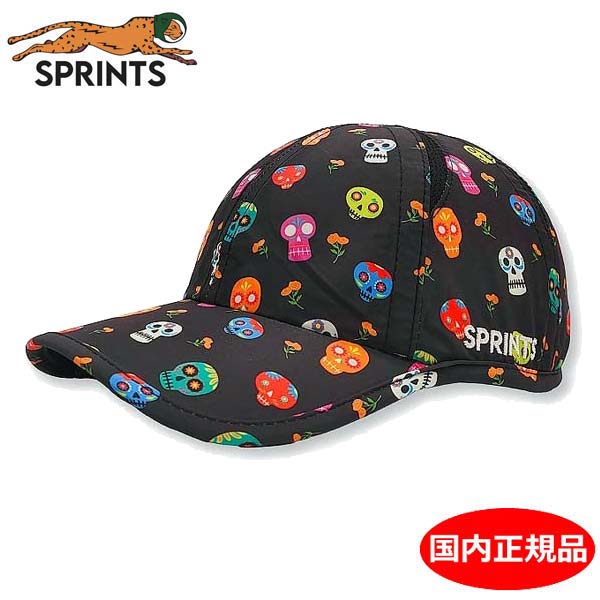樂天商城 - スプリンツ SPRINTS ランニングキャップ O.G.Hats オージーハット Dia De Drip Muerto Mash Hat フリーサイズ メンズ レディース ユニセックス 帽子 スカル/ドクロ柄 810169747674 【国内正規品】