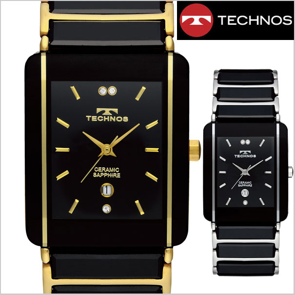 テクノス 腕時計（メンズ） 【テクノス】 TECHNOS 腕時計 メンズ セラミック＆ステンレススチール製 TSM903【送料無料】