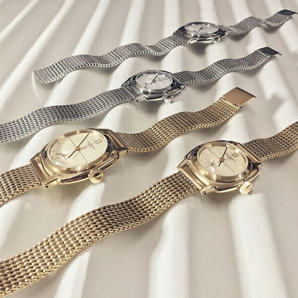 Bell Fieldの【クリーナープレゼント】VAGUE WATCH Co. ヴァーグ ウォッチ カンパニー 腕時計 クッションソフィ Coussin Sophie ステンレスメッシュベルト シルバー ゴールド CO-L-010 CO-S-010【正規品】｜アングル3