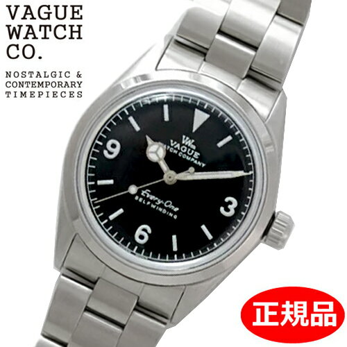 VAGUE WATCH Co. ヴァーグウォッチ カンパニー 腕時計 Every-One 機械式 自動巻き オートマチック ブラック文字盤 E1-L-001-SB