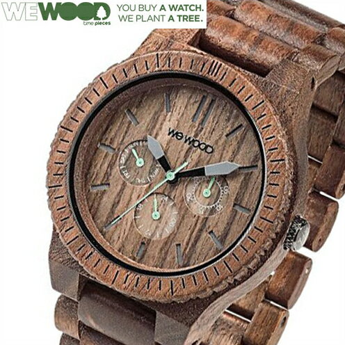 WEWOOD ウィーウッド KAPPA ナット 腕時計 天然木製（ナチュラルウッド） マルチカレンダー ユニセックス/男女兼用 9818030【送料無料】