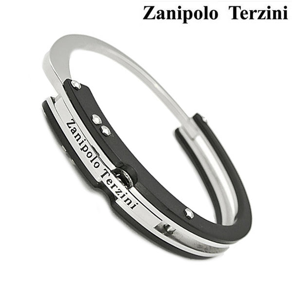 Zanipolo Terzini（ザニポロ・タルツィーニ）サージカルステンレス製バングル（ブレスレット）/ブラックIP ZTB1807