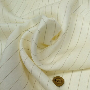 Twill - 【 リネン ツイル生地 ストライプ柄 】2個(1m)以上、50cm単位販売商品