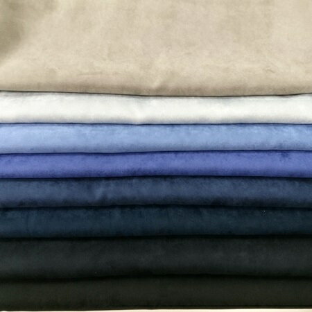 【ポリエステル　エルモザ スエード生地 8色 】2個(1m)以上、50cm単位販売商品