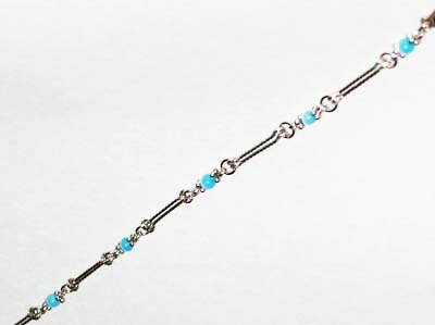 デザイン(アクア)チェーン50cm単位尺売りシルバー