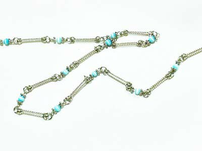 デザイン(アクア)チェーン50cm単位尺売りシルバー