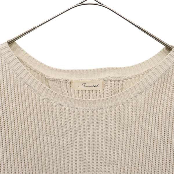 古着 スナイデル SNIDEL 長袖 デザイン ニット F ホワイト セーター レディース 【中古】