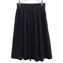 古着 MACKINTOSH PHILOSOPHY マッキントッシュフィロソフィー 三陽商会 ミモレ丈 フレアスカート 36 ブラック サイドジップ レディース 【中古】 【PD】(4)