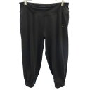 古着 プーマ PUMA ロゴプリント トレーニング クロップドパンツ XL ブラック レディース 【中古】