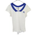 古着 アディダス adidas プリント トレーニング 半袖 Tシャツ S ホワイト スポーツ ウォームアップ レディース 【中古】