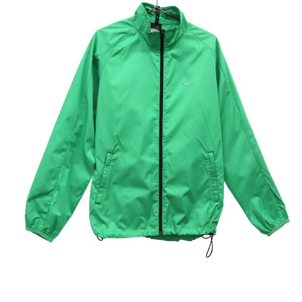 古着 ナイキ NIKE 刺繍 トレーニング ウインドブレーカー M グリーン スポーツ ウォームアップ レディース 【中古】