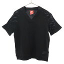 古着 ナイキ NIKE ロゴプリント トレーニング 半袖 ウェア S ブラック Tシャツ スポーツ レディース 【中古】