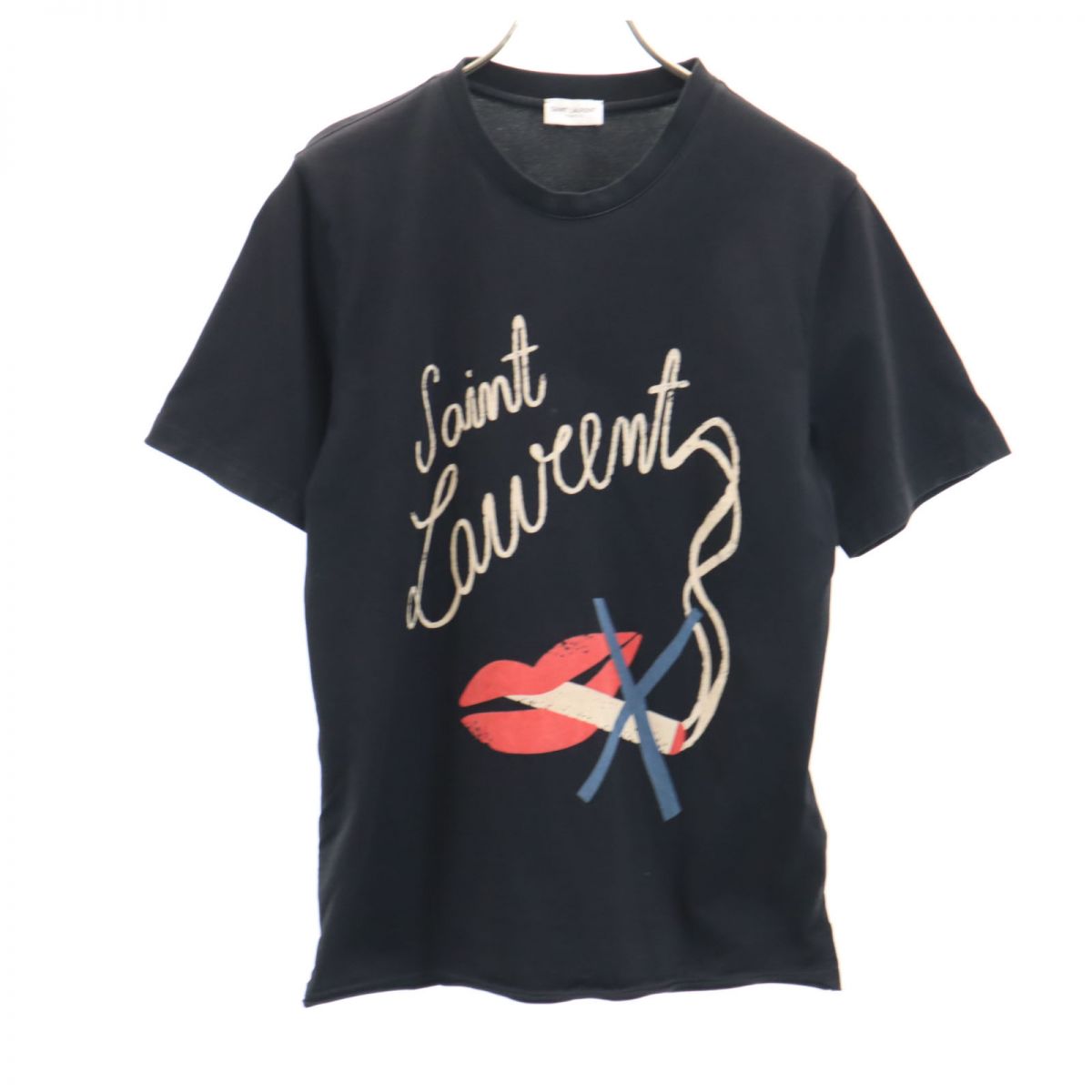 サンローラン プリント 半袖 Tシャツ L ブラック SAINT LAURENT レディース 【中古】 【240310】 メール便可 【PD】のサムネイル