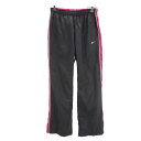 古着 ナイキ NIKE トレーニング ロングパンツ S グレー×ピンク スポーツ ウインドパンツ レディース 【中古】 【PD】