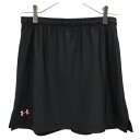 古着 アンダーアーマー UNDER ARMOUR テニス スコート MD ブラック系 ゴルフ スポーツ レディース 【中古】 【PD】