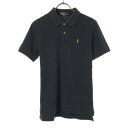 古着 ポロバイラルフローレン Polo by Ralph Lauren 半袖 ポロシャツ 150 ネイビー 鹿の子地 キッズ 【中古】