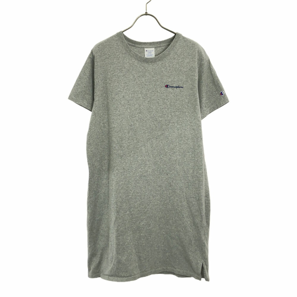 古着 チャンピオン Champion 半袖 ワンピース LARGE グレー レディース 【中古】
