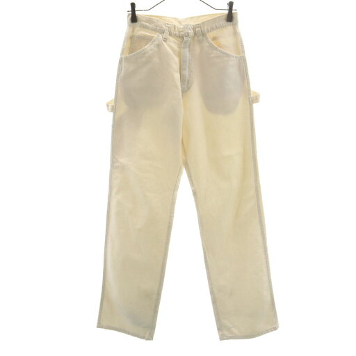 古着 Dickies ディッキーズ 70s 黒タグ ヴィンテージ ペインターパンツ W28 アイボリー系 ワーク レディース 【中古】 【PD】 古着 Dickies ディッキーズ 70s 黒タグ ヴィンテージ ペインターパンツ W28 アイボリー系 ワーク レディース 【中古】 【PD】