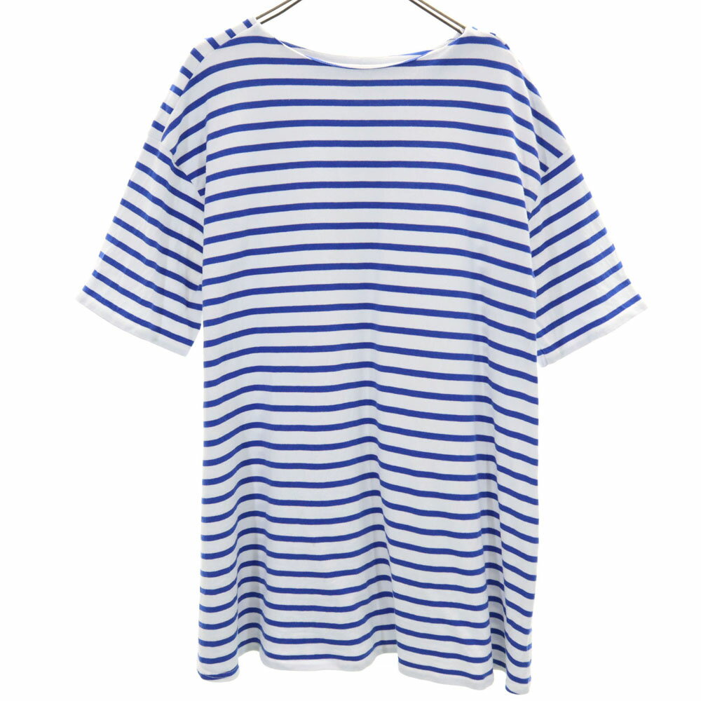 古着 フリークスストア FREAK'S STORE ボーダー柄 5分袖 ボートネック チュニック F ホワイト 他 レディース 【中古】 【PD】