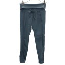古着 adidas by Stella McCartney アディダスバイステラマッカートニー トレーニング ロングパンツ XS グレー ウエスト折り返し レディース 【中古】 【PD】(4)
