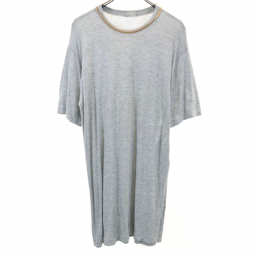 古着 COMME des GARCONS コムデギャルソン 90s 1995年 日本製 オールド 半袖 シャツワンピース グレー HOMME レディース 【中古】 【PD】