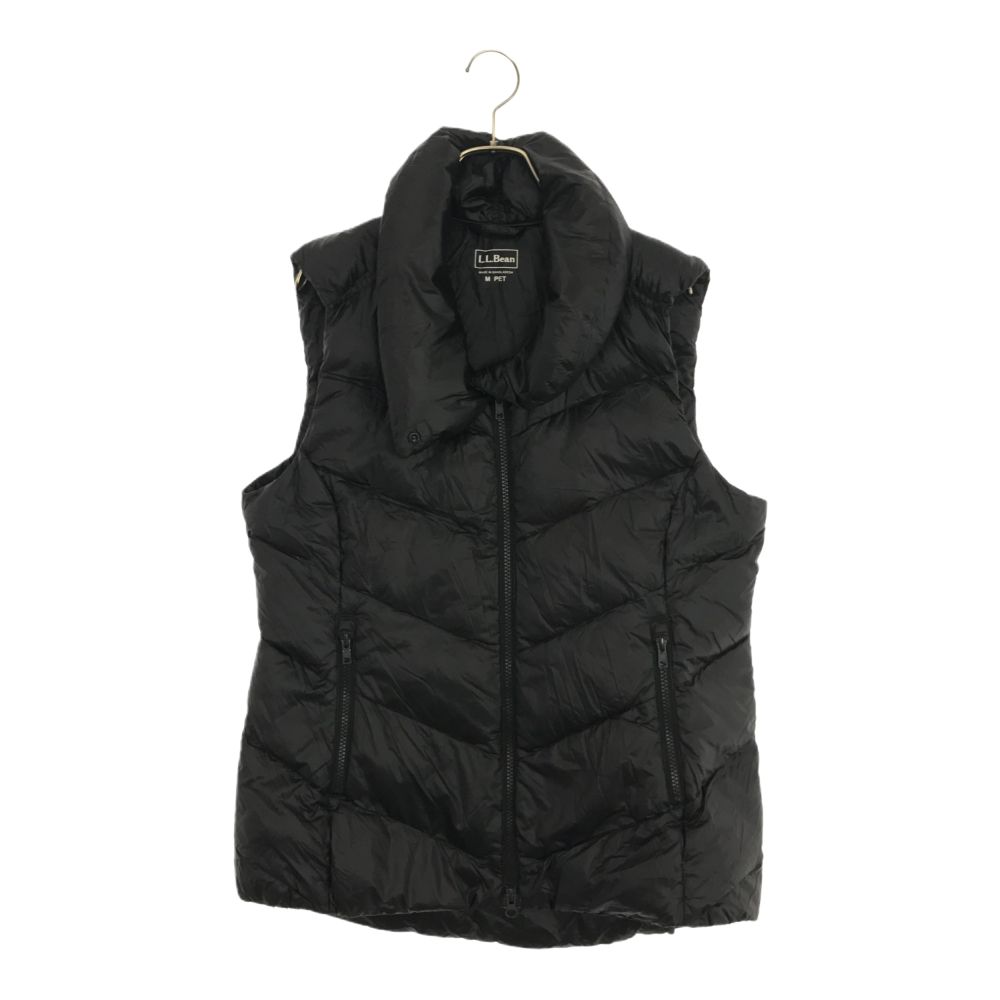 古着 L.L.Bean エルエルビーン アウトドア ダウンベスト M ブラック レディース 【中古】 【PD】