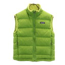 パタゴニア アウトドア ダウンベスト M 黄緑 patagonia キッズ 【中古】 【231006】