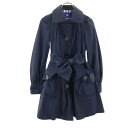 バーバリーブルーレーベル ハーフ ジャケット 38 ネイビー BURBERRY BLUE LABEL LONDON レディース 【中古】 【240310】 【PD】