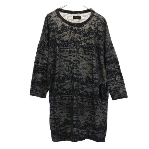 ディーゼル 総柄 ワンピース S グレー系 DIESEL 長袖 レディース 【中古】 【231006】 ディーゼル 総柄 ワンピース S グレー系 DIESEL 長袖 レディース 【中古】 【231006】