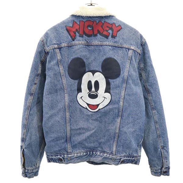 古着 リーバイス Levi's バックプリント デニムジャケット M 裏ボア ジージャン レディース 【中古】 【PD】