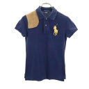 ラルフローレン ビッグポニー 半袖 切替 ポロシャツ S ネイビー RALPH LAUREN 鹿の子地 レディース 【中古】 【240324】 メール便可 【PD】 【詳細】 全体的に色褪せや毛羽立ちあり。それ以外は目立ったダメージはございませんが、古着にご理解の上ご購入お願いいたします。 コンディションについて Item Spec 詳細スペック ブランド ラルフローレン / RALPH LAUREN アイテム 切替 ポロシャツ サイズ表記 S 着丈 60cm 身幅 40cm 袖丈 14cm 肩幅 35cm 素材 綿100％ カラー ネイビー 商品番号 bobr-fre-84015-wpo サイズガイドはこちら ※サイズに関しまして実寸も参考にお願いいたします。(当店でもサイズがわからない商品がありますので実寸サイズのご確認をお願いいたします。) ※状態は当社独自の基準です。 ※素材表記はなるべく写真にて収めていますが、欠損、不明な点があればお問い合わせください。 ※商品は写真のものがすべてとなります。 ※測定値の若干の誤差はご了承ください。 ※モニターの発色によって色が異なって見える場合がございます。 ※「在庫有り」の表示であっても、必ずしも在庫を保証するものではありません。 掲載商品について、他モールとも在庫を共有しております。 完売の場合は、誠にご迷惑をお掛けいたしますが、ご注文をキャンセルさせていただく場合がございます。予めご了承ください。