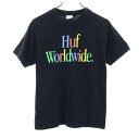 古着 HUF ハフ 日本製 半袖 Tシャツ M 黒 レディース 【中古】(4)
