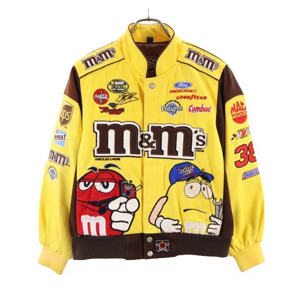 楽天Bellisジェイエイチデザイン M&M'S レーシング ジャケット 2XL イエロー JH DESIGN エムアンドエムズ レディース 【中古】 【231222】