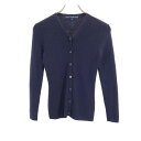 古着 RALPH LAUREN SPORT ラルフローレンスポーツ ウール 長袖 Vネック ニット カーディガン M ネイビー レディース 【中古】(4)