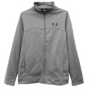 アンダーアーマー ワンポイントプリント ジャージ YXL グレー UNDER ARMOUR スポーツ トレーニング キッズ 【中古】 【230401】