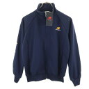 古着 未使用 NEW BALANCE ニューバランス プリント 長袖 トレーニングジャージ S ネイビー フロントジップ タグ付き レディース 【中古】 【PD...