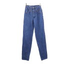 古着 RockyMountain ロッキーマウンテン テーパードデニムパンツ w29 ジーパン レディース 【中古】 【PD】