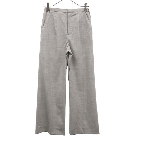 ステュディオス チェック ウールブレンド スラックスパンツ 36 グレー系 STUDIOUS ウエストゴム 日本製 レディース 【中古】 【230724】