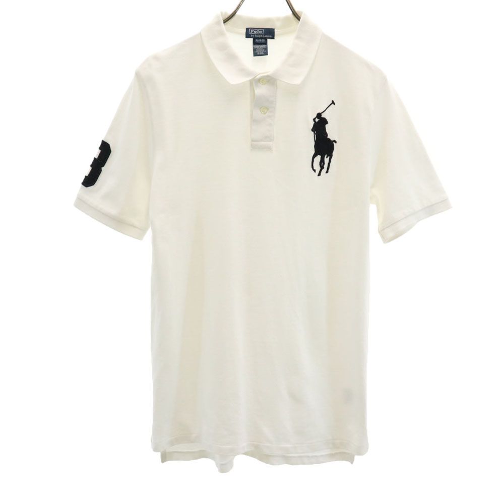 ポロバイラルフローレン ビッグポニー刺繍 半袖 鹿の子 ポロシャツ XL ホワイト Polo by Ralph Lauren キッズ 【中古】 【240406】 メール便可 【詳細】 襟と腹部に小さな汚れあり。破れ等の目立ったダメージはございませんが、古着にご理解の上ご購入をお願いいたします。 コンディションについて Item Spec 詳細スペック ブランド ポロバイラルフローレン / Polo by Ralph Lauren アイテム 鹿の子 ポロシャツ サイズ表記 XL 着丈 71cm 身幅 45cm 袖丈 26cm 肩幅 41cm 素材 綿100％ カラー ホワイト 商品番号 bobr-fre-85204-kdt サイズガイドはこちら ※サイズに関しまして実寸も参考にお願いいたします。(当店でもサイズがわからない商品がありますので実寸サイズのご確認をお願いいたします。) ※状態は当社独自の基準です。 ※素材表記はなるべく写真にて収めていますが、欠損、不明な点があればお問い合わせください。 ※商品は写真のものがすべてとなります。 ※測定値の若干の誤差はご了承ください。 ※モニターの発色によって色が異なって見える場合がございます。 ※「在庫有り」の表示であっても、必ずしも在庫を保証するものではありません。 掲載商品について、他モールとも在庫を共有しております。 完売の場合は、誠にご迷惑をお掛けいたしますが、ご注文をキャンセルさせていただく場合がございます。予めご了承ください。