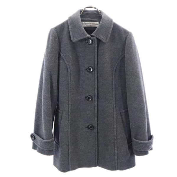 クリチャンオジャール ウールブレンド ダッフル ジャケット 9 グレー CHRISTIAN AUJARD レディース 【中古】 【230113】