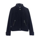 バーバリーブルーレーベル 三陽商会 日本製 ウールブレンド ジャケット 38 黒 BURBERRY BLUE LABEL レディース 【中古】 【230115】