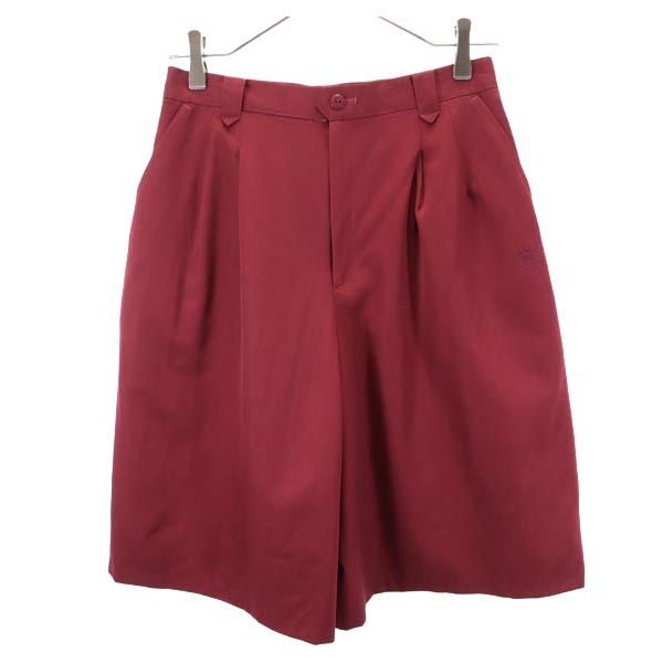 古着 バーバリー BURBERRY 90s オールド ウール ショートパンツ L 赤系 レディース 【中古】