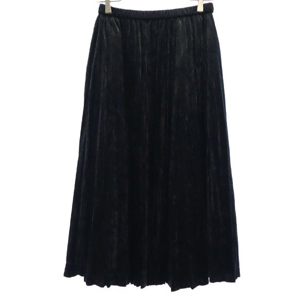 アクアガール ベロア ロングスカート 0 ブラック aquagirl レディース 【中古】 【230526】