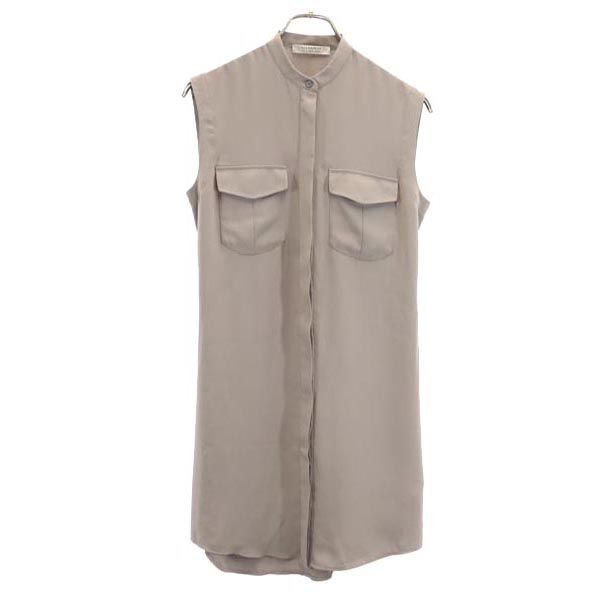 オールセインツ ノースリーブ シャツ ワンピース UK4(US0) ベージュ系 ALLSAINTS レディース 【中古】 【230427】