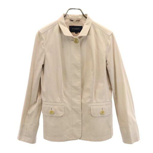 バーバリー ステンカラー ジャケット 42 ベージュ BURBERRY 三陽商会 日本製 レディース 【中古】 【230428】 バーバリー ステンカラー ジャケット 42 ベージュ BURBERRY 三陽商会 日本製 レディース 【中古】 【230428】
