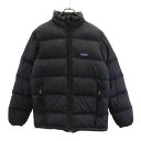 パタゴニア アウトドア 長袖 ダウンジャケット XL14 ブラック系 patagonia ロゴ キッズ 【中古】 【231024】 【PD】