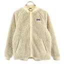 パタゴニア アウトドア 長袖 ボアジャケット XXL16-18 ベージュ系 patagonia ロゴ キッズ 【中古】 【231025】