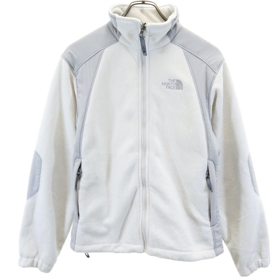 ノースフェイス アウトドア フリースジャケット S 白×グレー THE NORTH FACE レディース   